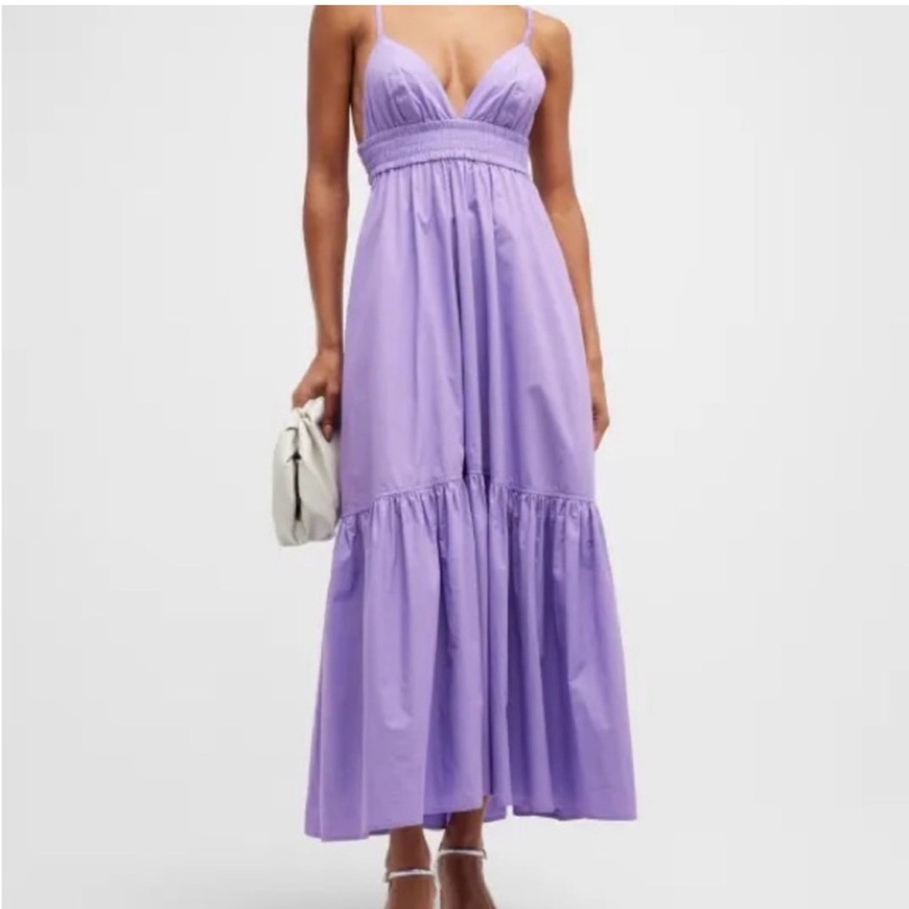 A.L.C. Lavender Spaghetti-Strap Maxi Dress